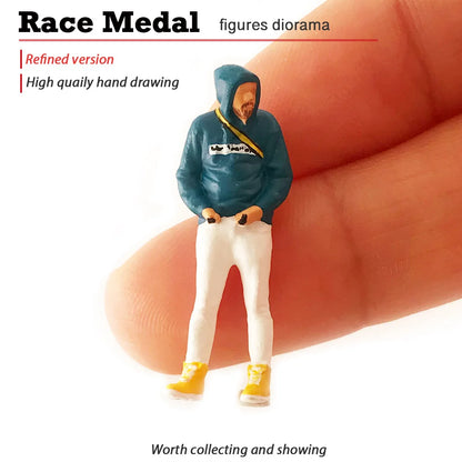 RM 1:64 City Motorcycle Mini Figure Model – Micro Scene Collectible Toy