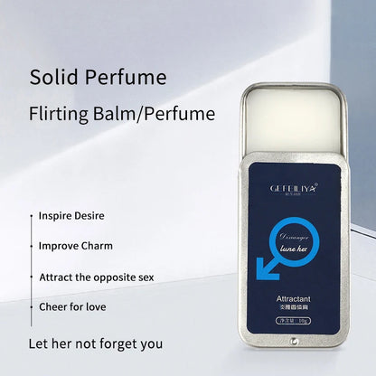 Unisex Pheromone Solid Perfume Balm – 10g Long-Lasting Fragrance & Deodorant, Portable Body Cologne for Men & Women
