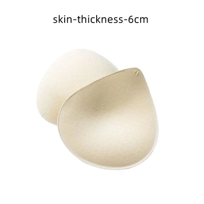 2PCS Thick Push-Up Bra Pads – Removable Latex Breast Enhancer Inserts for Swimsuits, Lingerie & Sports Bras (S/M/L)