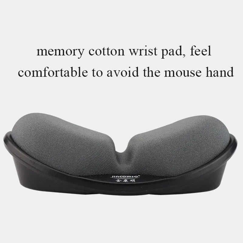 Anti-Skid Memory Foam Mouse Pad with Wrist Rest Mat – Ergonomic Support for Computer, Laptop and Desktop