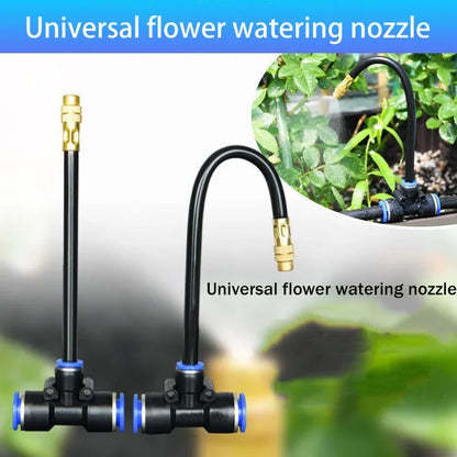 5-20M Automatic Garden Irrigation Kit – Universal Rotating Copper Nozzle Sprinkler for Balcony & Lawn Watering