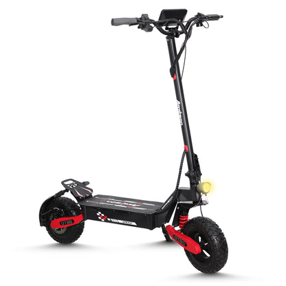 30MPH Electric Scooter with 1200W Motor – 20/40 Mile Range, Spring Damping, Disc Brake & 11" Off-Road Folding Tires
