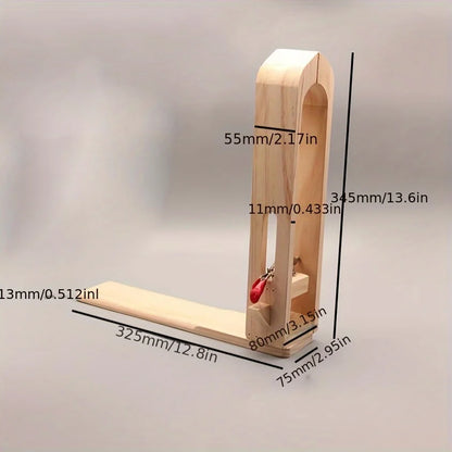 Leathercraft Wooden Sewing Clips with Extended Base Plate – Handmade Leather Tool Clamps for DIY Projects