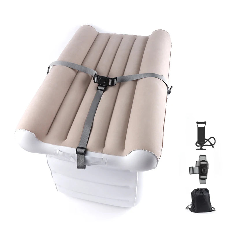 Portable Inflatable Airplane Mattress – Travel Bed for Planes & Cars, Comfortable Air Cot for Easy Sleeping