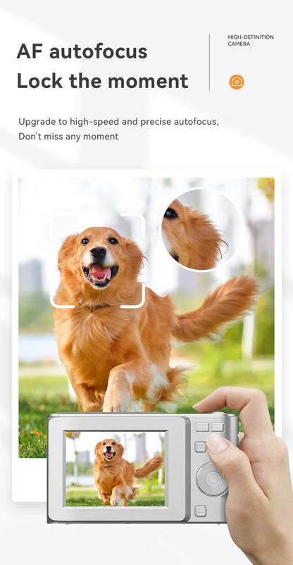 Xiaomi 4K Digital Camera – 50MP, 16X Zoom, Anti-Shake, Flash, Outdoor Student Video Recorder