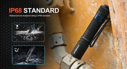 ACEBEAM Pokelit AA EDC Flashlight - 1000 Lumens, CRI90, USB-C Rechargeable, IP68 Waterproof Small Pocket LED for Everyday Carry