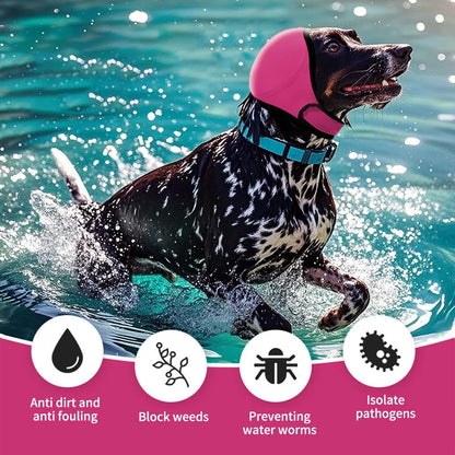 Dog Noise Reduction Ear Muffs — Waterproof Sound-Insulating Headgear for Swimming & Emotional Soothing