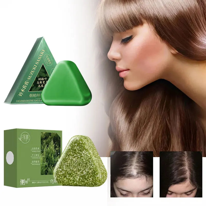 Natural Herbal Usman Grass Shampoo Soap – Handmade Hair Care for Nourishing, Oil Control & Refreshing Soft Hair