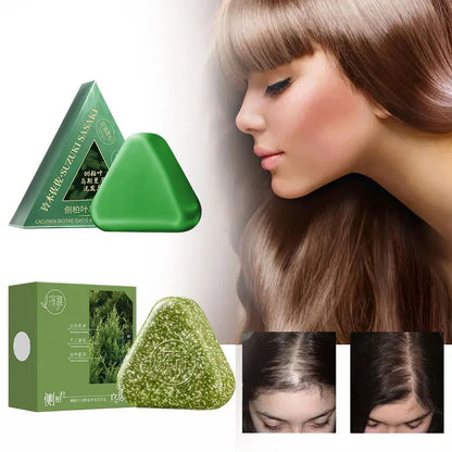 Natural Herbal Usman Grass Shampoo Soap – Handmade Hair Care for Nourishing, Oil Control & Refreshing Soft Hair