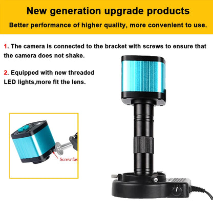 1-150X Zoom Lens Digital Microscope – 4K 48MP HD Industrial Camera with HDMI & Type C for Electronics Soldering