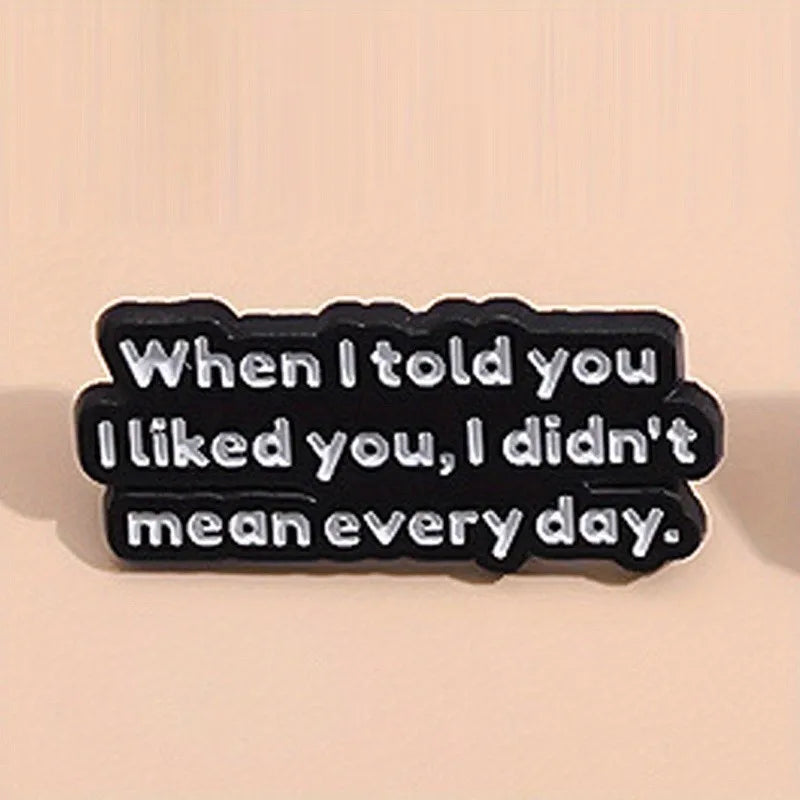 "I Survived Another Meeting" Enamel Pin – Funny English Letter Badge Lapel Pin