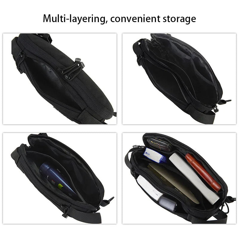 Tactical IWB Concealment Pistol Pouch - MOLLE Shoulder Strap Gun Holster for Glock 17/19, 1911, Taurus G2C, HK USP