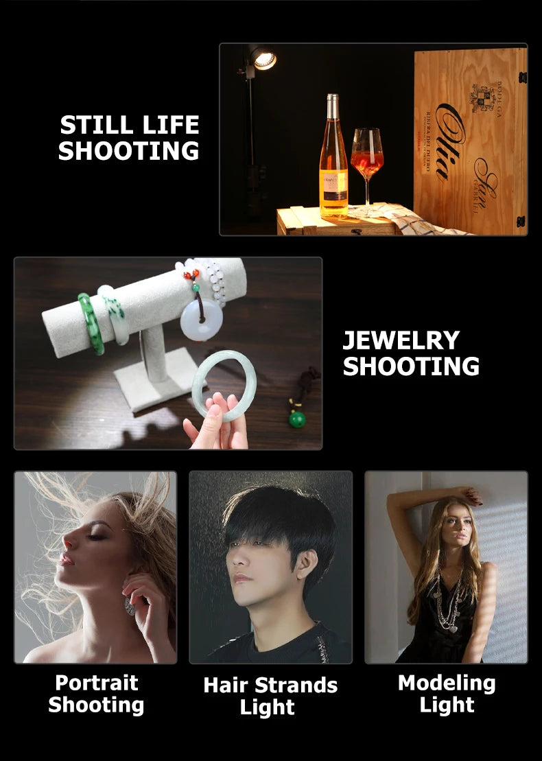 Sutefoto TJ55 Bi-Color LED Video Light - 55W COB Photographic Light, 3200K-5600K, Portable Fill Light for Video & Live Streaming