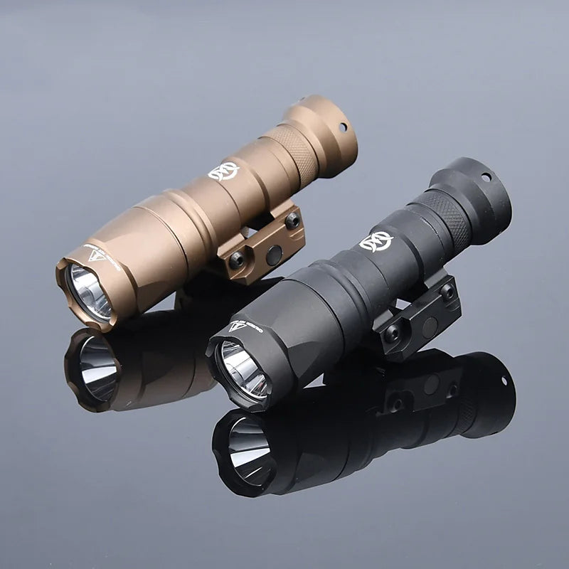 WADSN Surefire M300A Tactical Flashlight - Mini Weapon Scout LED Light, 20MM Rail Mount, Momentary & Constant-On Mode