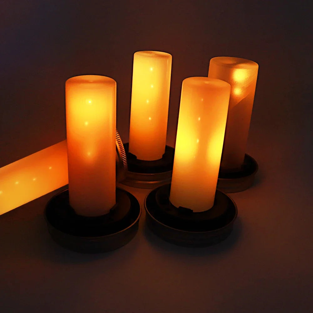 Solar LED Mason Jar Lights – Warm Torch Flame Lantern for Outdoor & Indoor Christmas, Garden, and Street Decoration