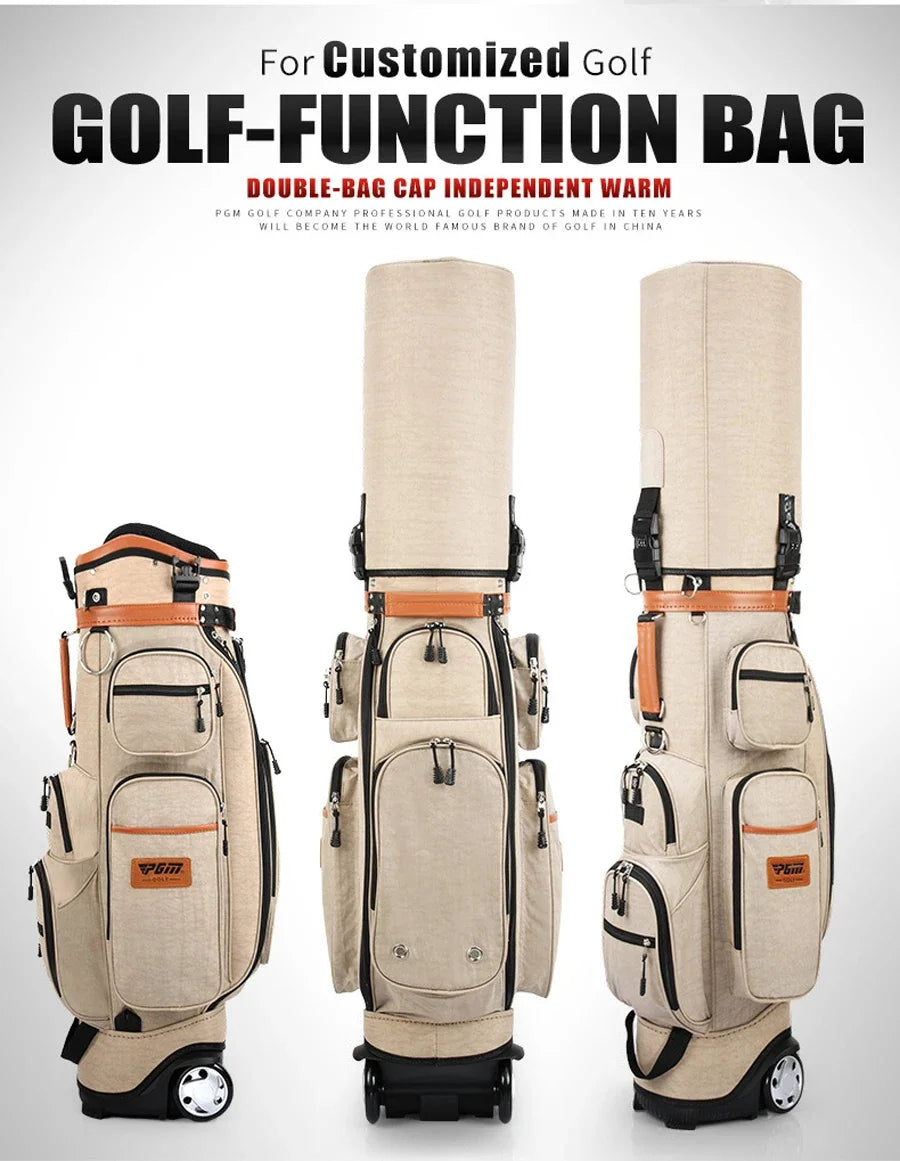 PGM Multi-Functional Golf Tug Ball Bag — Password Lock Checked Aviation Thermostatic Golf Bag QB038