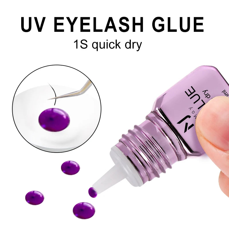 JOMAY UV Eyelash Glue 4 Colors – Fast-Dry, Strong, Long-Lasting & Waterproof Adhesive
