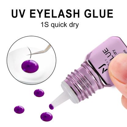 JOMAY UV Eyelash Glue 4 Colors – Fast-Dry, Strong, Long-Lasting & Waterproof Adhesive