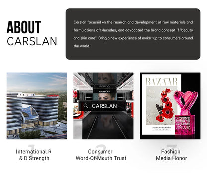 CARSLAN Long-Lasting Moisture Matte Liquid Foundation – Full Coverage Concealer, Whitening & Oil Control Face Base Makeup