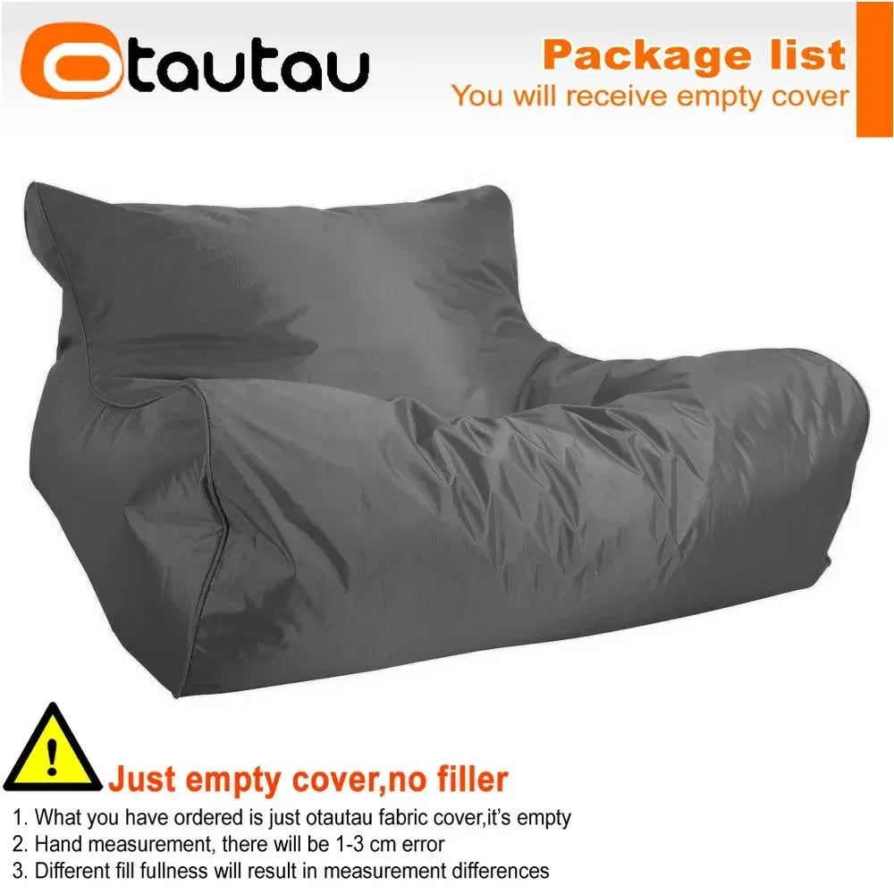 OTAUTAU Waterproof Floating Bean Bag Lounger Cover – Swimming Pool Sofa Bed Pouf, No Filler Chaise Lounge Recliner Puff SF019