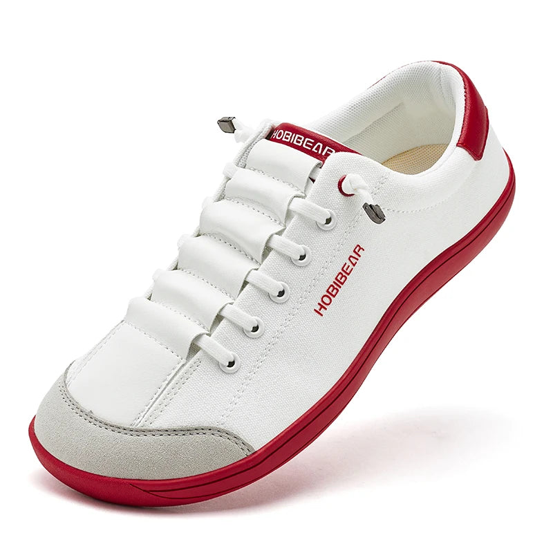 HOBIBEAR Unisex Barefoot Shoes – Zero Drop Wide Toe Casual Canvas Minimalist Walking Sneakers
