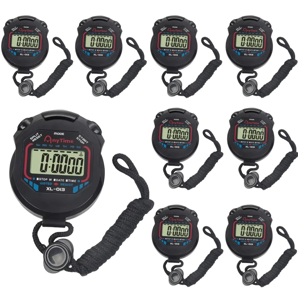 Waterproof Handheld Pocket Stopwatch – Professional Digital LCD Sport Timer for Timing Events