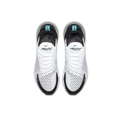 Nike Air Max 270 Running Shoes – Mesh, Shock Absorption, Non-Slip, Abrasion Resistant, Unisex Black & White Low Top