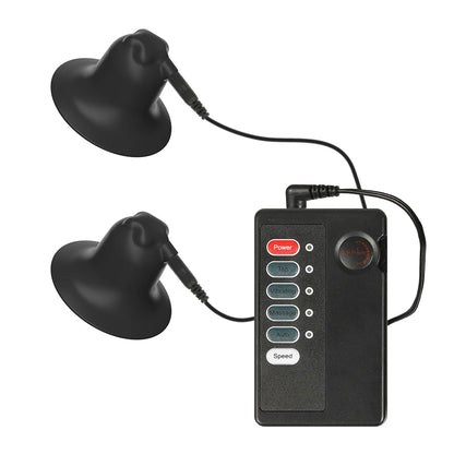 Electric Shock Nipple Clamps – Metal Breast & Clitoris Stimulator Clips for BDSM Bondage Massage (18+)
