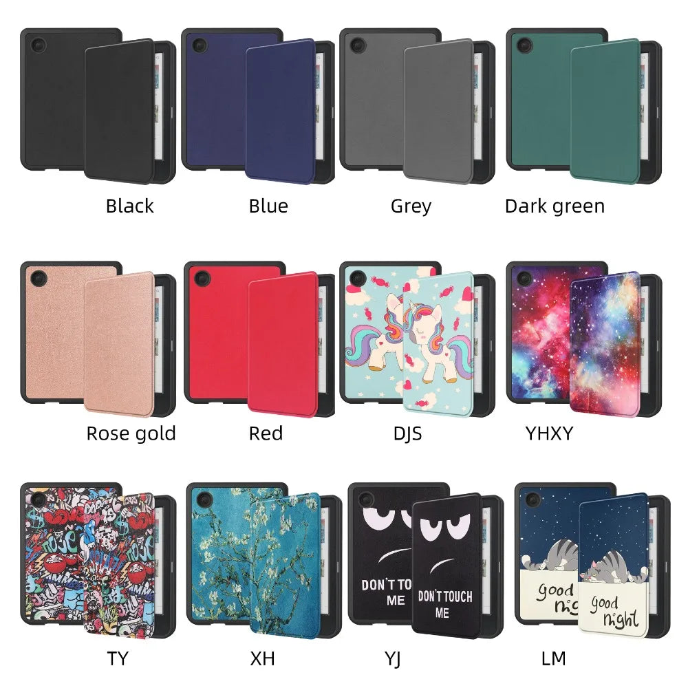 Smart Case for Kobo Clara Colour/BW/2E – Multi-Folding Stand, Magnetic Cover, Soft Back, Auto Sleep/Wake