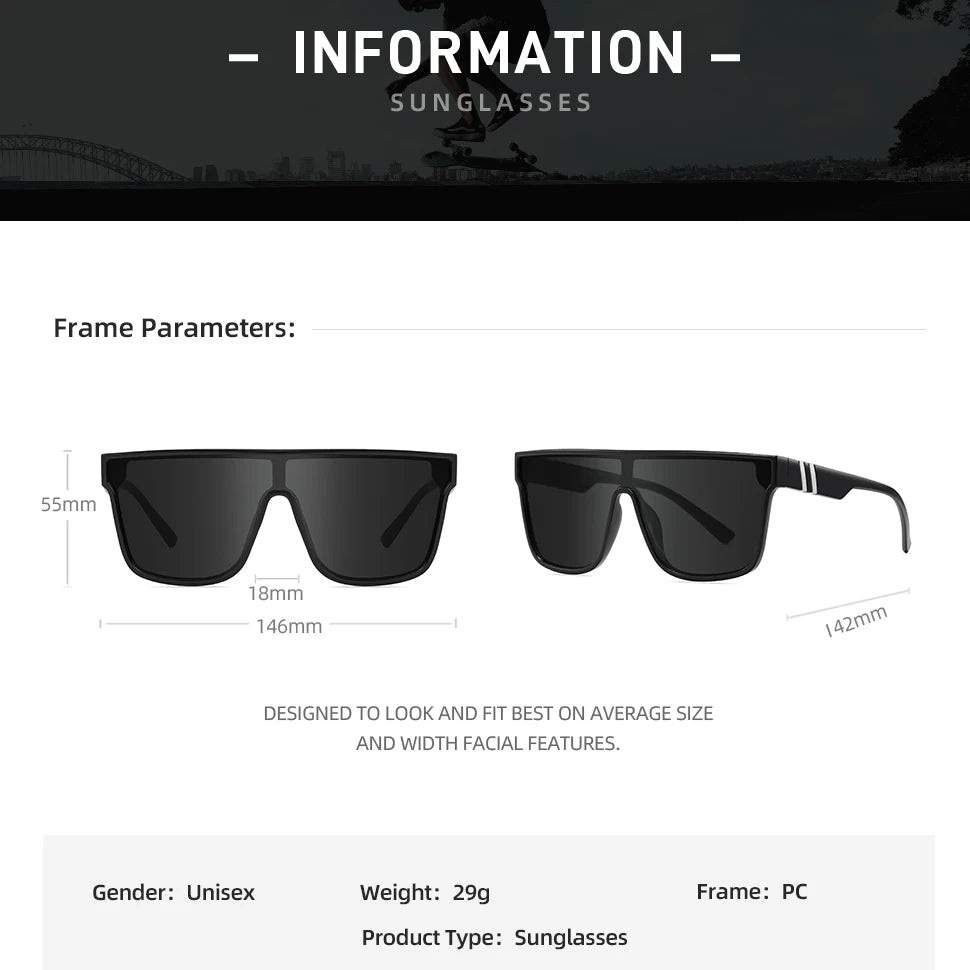 2024 Fishing Sunglasses for Men & Women – Square Sport Eyewear for Outdoor & Driving