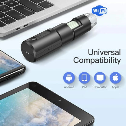 Portable 1000x Digital WiFi Wireless Microscope & Skin Scalp Analyzer for Mobile Phone Connection