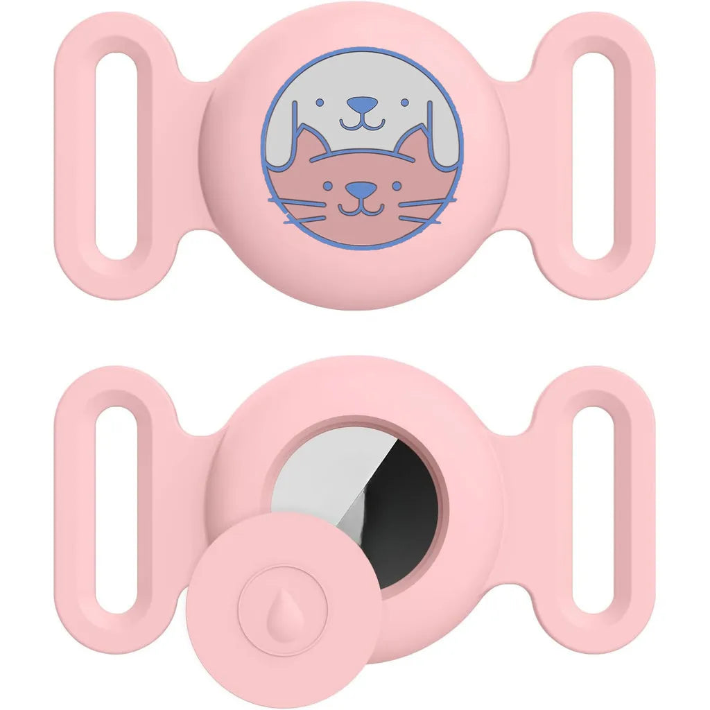 Airtag Dog Collar Holder – Silicone Protective Case for Apple AirTag, Full Body Cover Fits All Collar Sizes