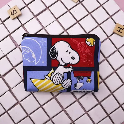 Snoopy Print Mini Coin Purse – Cute Wallet & Card Holder for Women, Girls & Kids, Small Cosmetic & ID Bag
