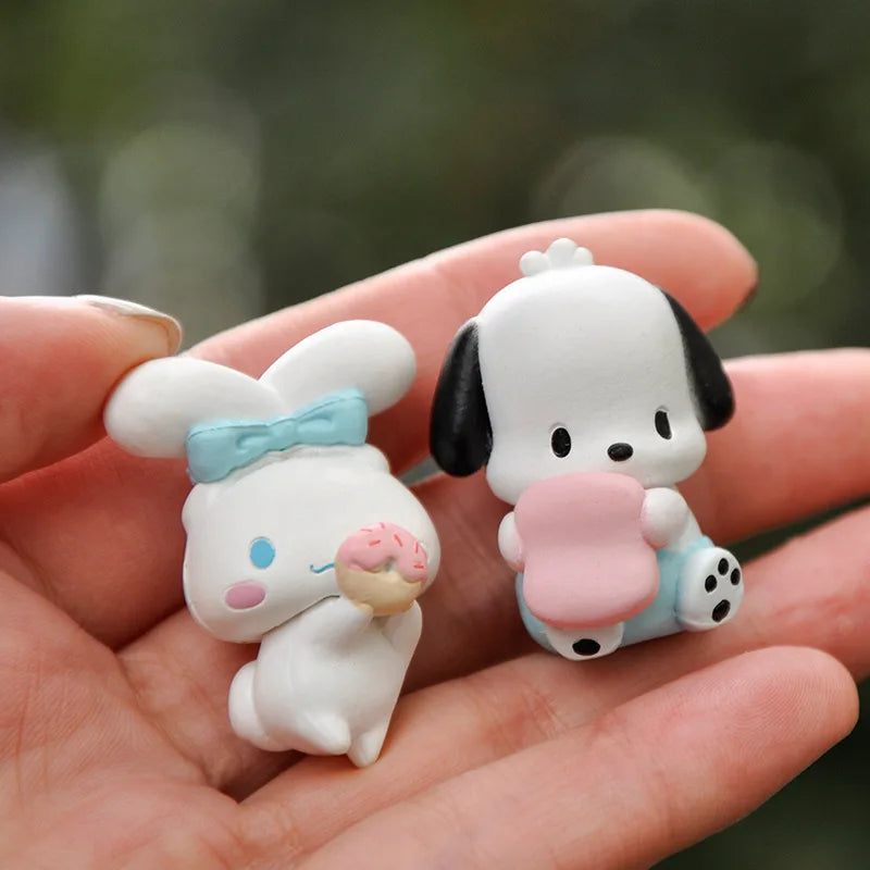 New 5pcs Sanrio Cinnamoroll Action Figures – Kawaii Anime Toy Set for Tabletop Decoration & Kids Gifts