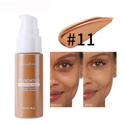 Liquid Foundation Concealer – Waterproof, Sweat-Resistant Professional Makeup Cosmetics