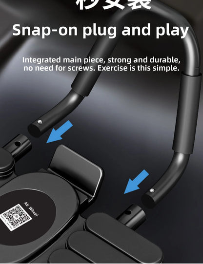 Updated Six-Wheel Eight-Knee Abdominal Wheel – PU Rebound Fitness Equipment for Home Exercise