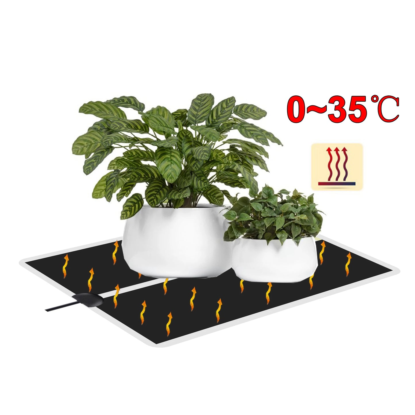 5–45W Seedling Heat Mat — 220V–240V Plant Germination & Propagation Pad for Flowers, Vegetables, and Winter Anti-Cold Protection