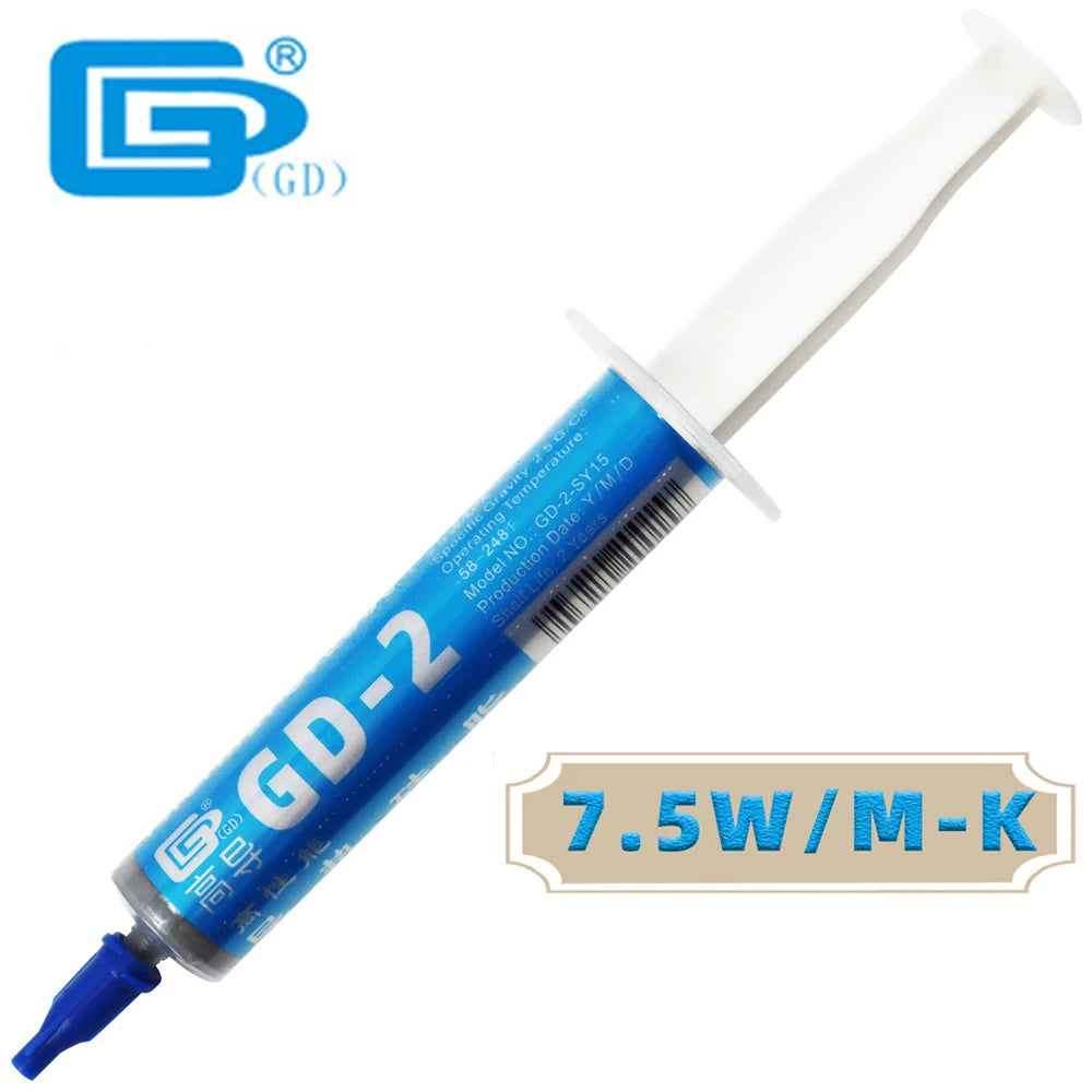 GD900/GD-2 Thermal Conductive Grease – Silicone Heatsink Paste 7g/15g/30g for PC, CPU, GPU, LED & VGA Cooling