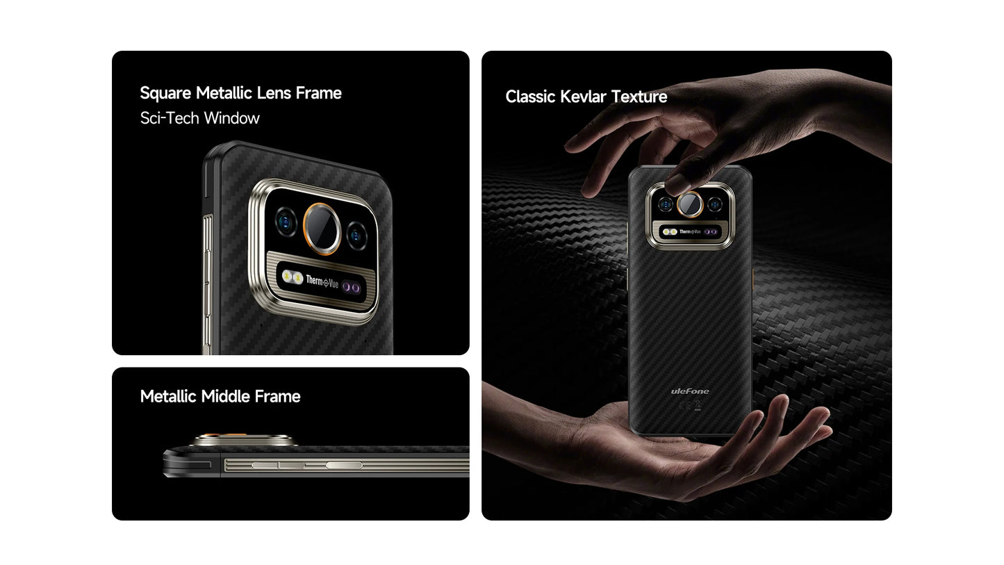 Ulefone Armor 25T Pro 5G Rugged Phone - Thermal Imaging, Android 14, 33W Fast Charging, 50MP+64MP, NFC, Waterproof Smartphone