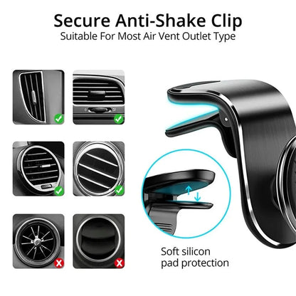 Magnetic Air Vent Car Phone Holder: Universal Mount for iPhone, Samsung, Xiaomi & GPS