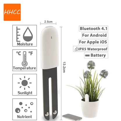 HHCC Flower Monitor – Smart Garden Care Sensor for Plants, Soil, Water & Fertility, Compatible with Xiaomi