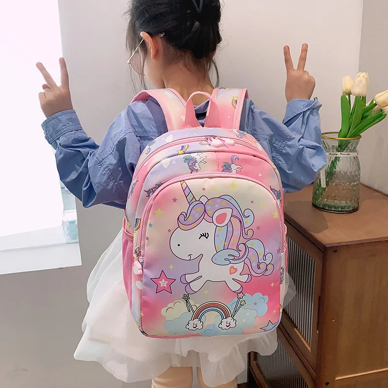 Girls Unicorn Backpack – Trendy Decorative Pattern, Perfect for School & Everyday Use