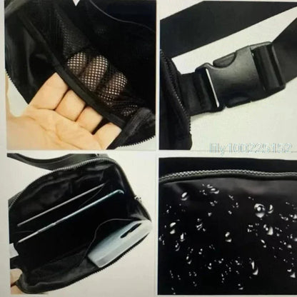 2025 Fashion Yoga Waist Bag – Metal Logo Sports & Mobile Bag for Unisex Fitness, Running & Women’s Gift