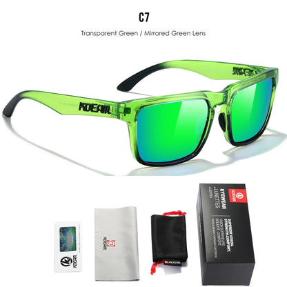 KDEAM Plus Size Polarized Sunglasses – 64mm Wide Fishing & Driving Glasses with Night Vision for Men