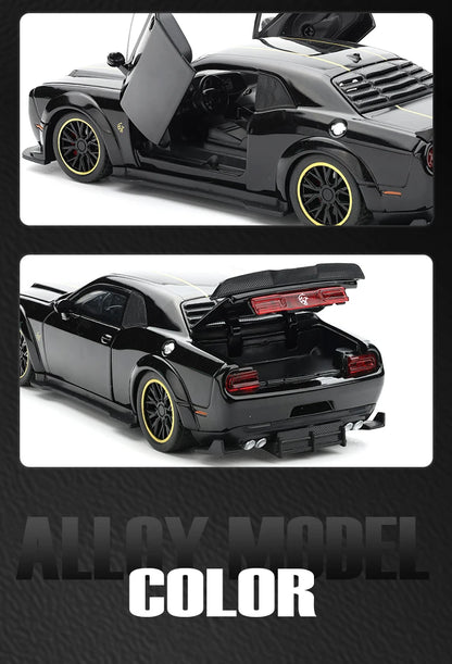 1:32 Dodge Challenger SRT Hellcat Redeye Diecast Model – V8 Alloy Metal American Muscle Sports Car Collectible