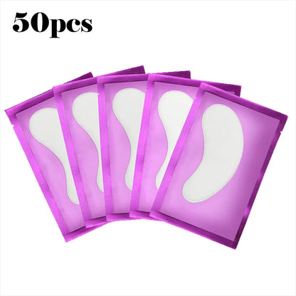 50PCS Hydrogel Eyelash Patches – Moisturizing Eye Pads for Grafting & Isolation