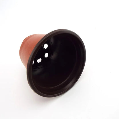 Plastic Flower Pot Grow Box with Fall-Resistant Tray – Nursery & Transplant Pots for Home Garden Plants