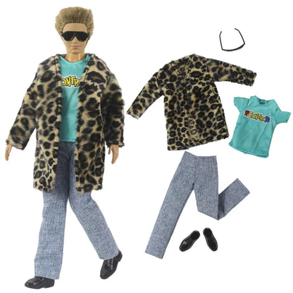1 Set 12" Ken Doll Clothes — Leather Outfit with Multiple Styles to Choose From