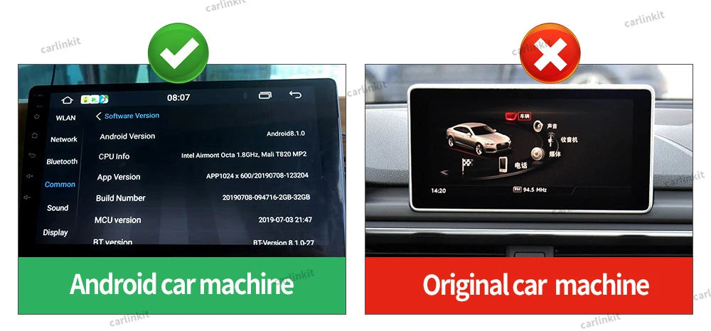 CarlinKit Wireless CarPlay Adapter — USB Dongle for Android Auto, MirrorLink, Waze & Spotify Car Multimedia