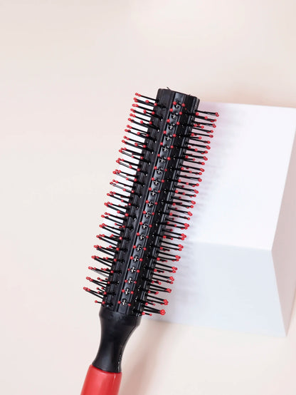 Professional Anti-Static Cylindrical Curly Hair Styling Comb – Nylon Bristle Roller for Real Hair & Wigs